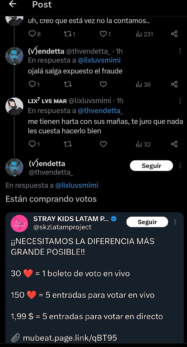 rockstraykids's tweet photo. pues si imbec!l JAJAJJAJA para eso está la opción de comprar, si fuese trampa no estaría ahí y no sería válido, pa la próxima recoge la pala y compras https://t.co/NNGSL0dieK