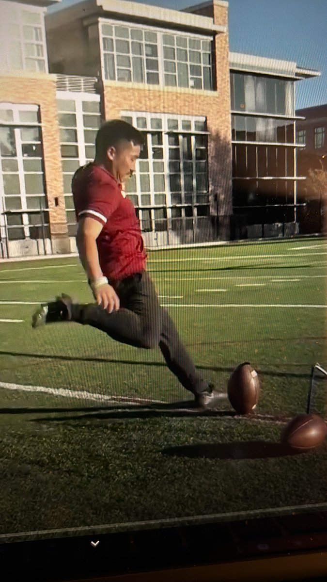 #brjl310. got some really cool insight into how to kick a PAT in football while shooting my new story!