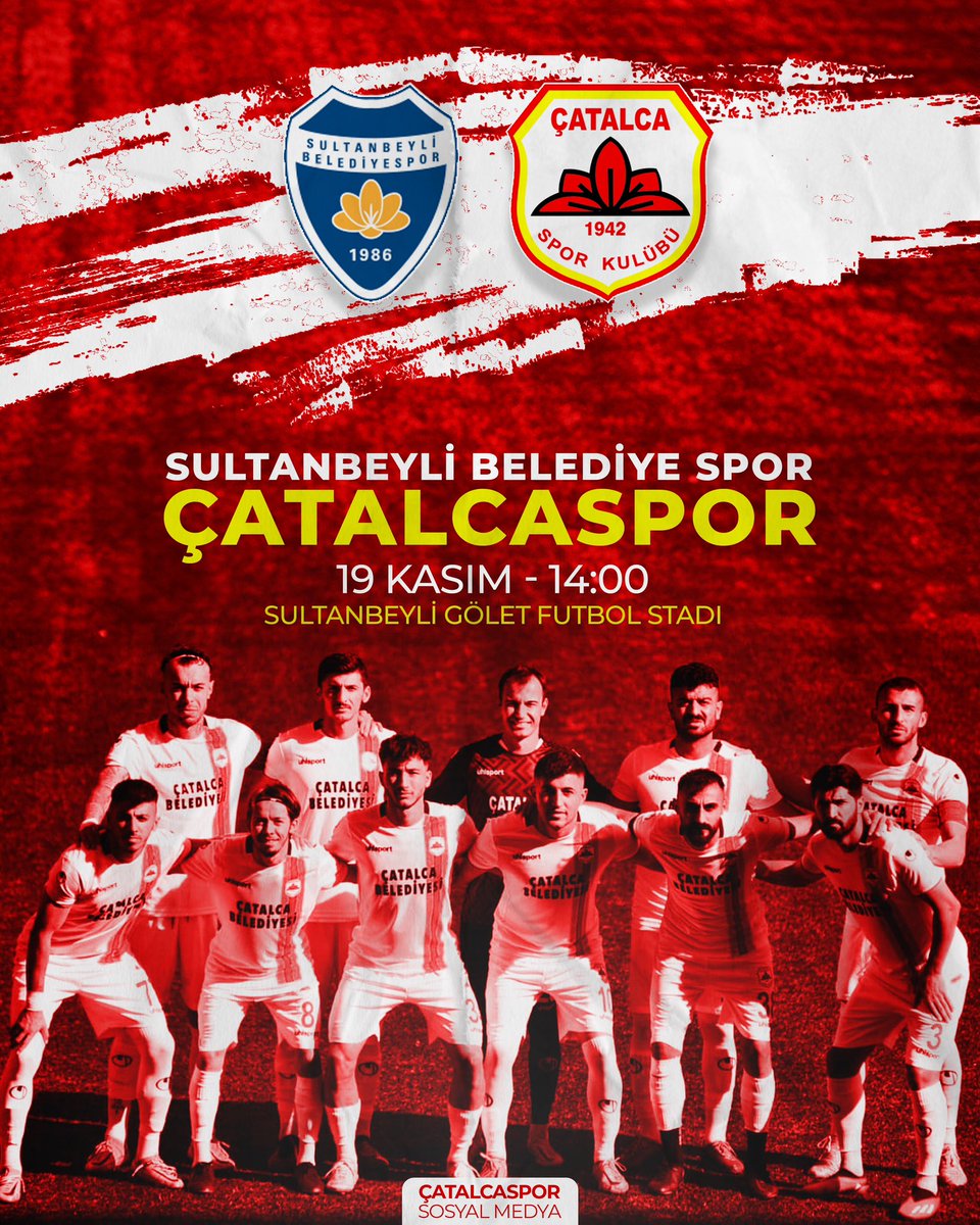 Maça Doğru Haydi Aslanlar 🦁

🆚Sultanbeyli Belediye Spor
📍Sultanbeyli Gölet Futbol Stadı
🗓️19 Kasım (Pazar)
⏱️14:00