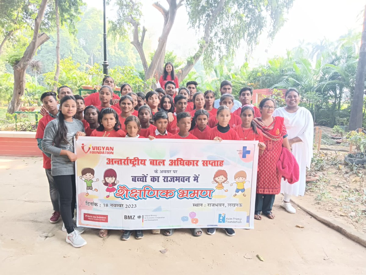 Richachandra16's tweet photo. #ChildRightsMatter
On the occasion of child right week a group of under privileged children from Lucknow, Aligarh and Shravasti went on an exposure visit to Rajabhavan Lucknow, all thanks to the Honorable Governor UP @ @anandibenpatel @GovernorofUp @basicshiksha_up  @AdminLKO https://t.co/K2kipq35Px