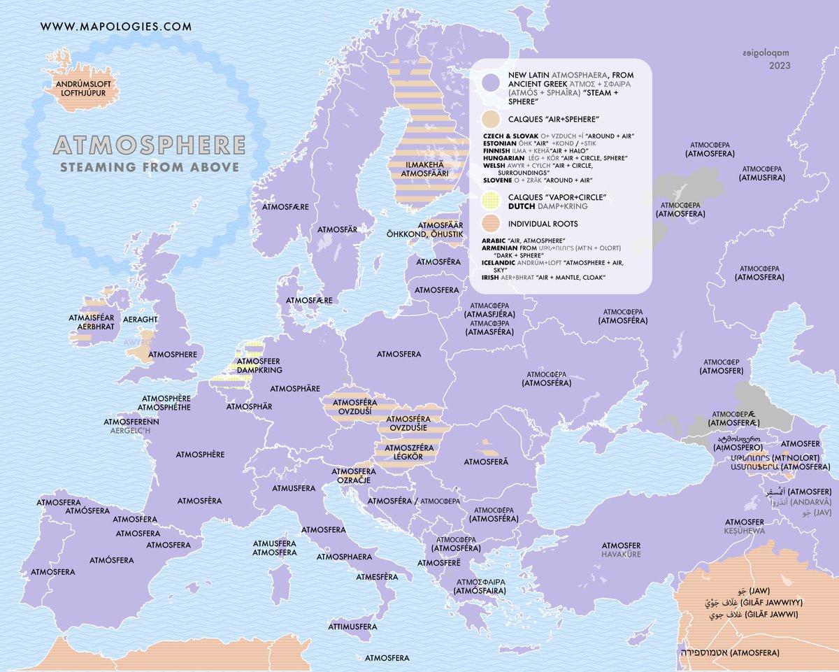 Mapologies_com's tweet image. Day 18 &quot;Atmosphere&quot; is the 18th Map 🗺️ of #30DayMapChallenge The word was coined from two Greek words atmos and sphaira, the &quot;steam-sphere&quot;

mapologies.com 

#30dayMapChallenge #30MapChallenge #MapChallenge #mapologies