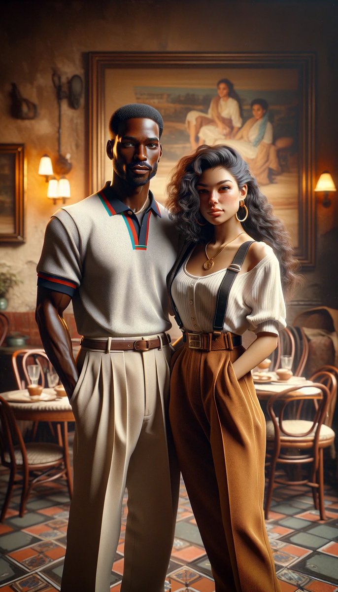 Burgeni's tweet photo. Where fashion meets technology, timeless harmony emerges. Crafted by Burgeni, these visuals bridge the iconic flair of the 80s with Italian fashion finesse, all through the lens of AI innovation. #AIinFashion #80sRevival #ItalianStyle #BurgeniDesigns https://t.co/lniA8BAuyT