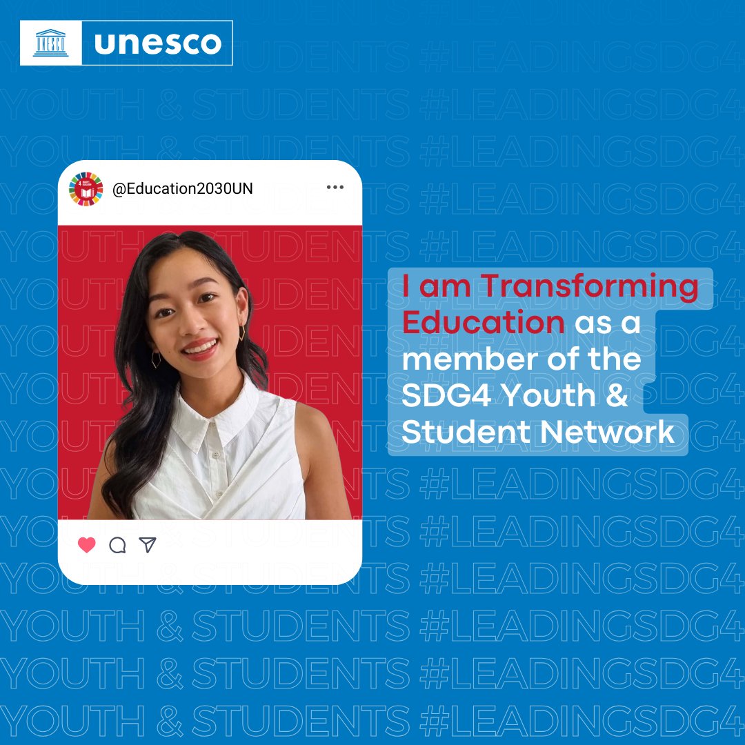 MariaNguyenEdu's tweet photo. As an SDG4 Youth and Student member, I am blessed to have met so many other dedicated young people who are calling for inclusive, equitable, and quality education. I'm excited to continue in this next chapter with new members! #leadingsdg4 @Education2030UN https://t.co/IUWVhfXop7