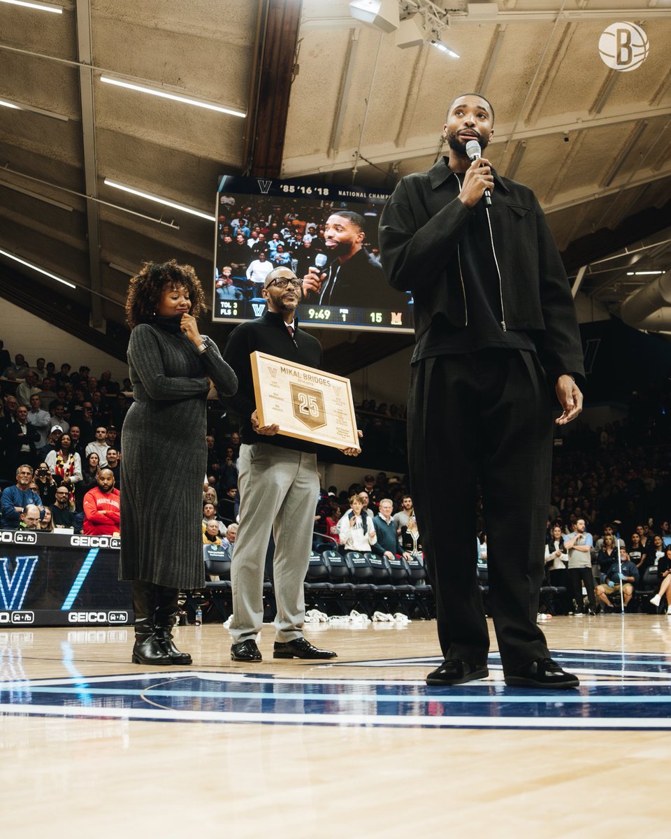 BrooklynNets's tweet photo. Mikal’s @NovaMBB tenure was prolific:
 
- 2x NCAA National Champion (2016, 2018)
- 2016-17 Big East Defensive Player of the Year
- 2017-18 All-Big East First Team
- 2017-18 Julius Erving Award
- 2018 All-Big East Tournament First Team
- 2018 Big East Tournament MVP
- 2018 NCAA All-Tournament
- No. 25 jersey retired