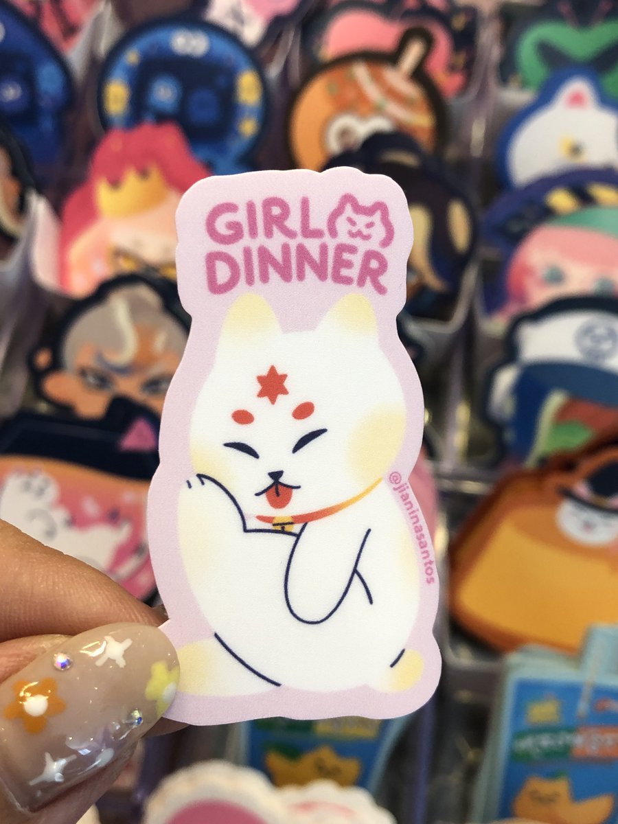 jianinasantos's tweet photo. New sticker drop: Girl Dinner series 🐱🍰🍦🍧

#plannerconph #plannercon2023 #artph https://t.co/FGNqmBTx0l