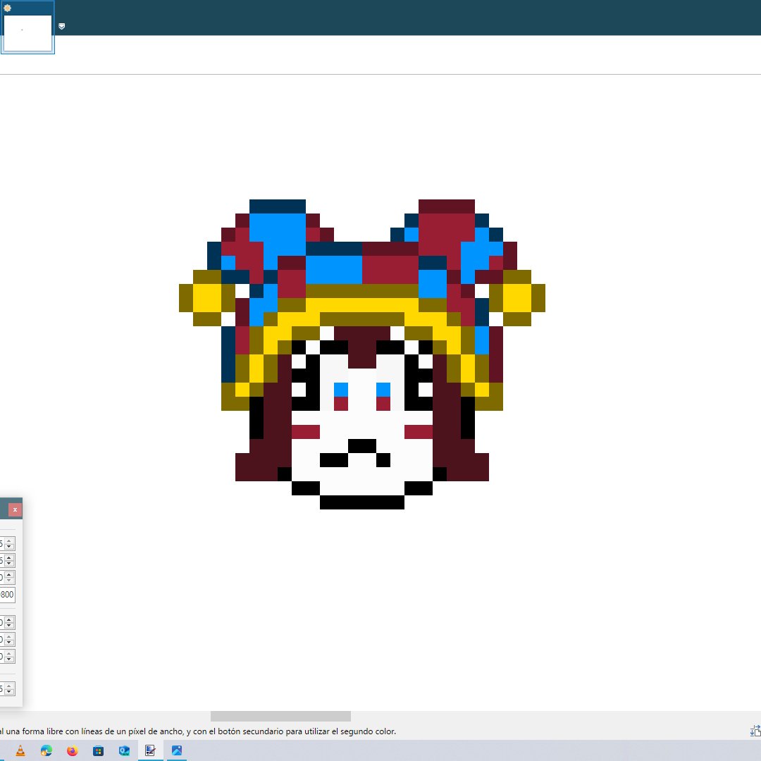 Jean_X32's tweet image. Haciendo un sprite de &quot;Pomni&quot;. 🎨
#SMBX x #DigitalCircus