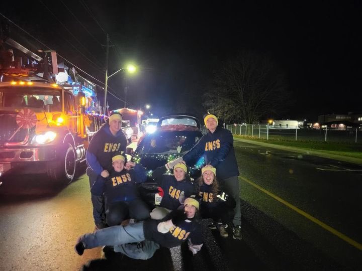 ENSSonline's tweet photo. East Northumberland’s Student Government participated in Brightons annual Santa Claus parade and had a great time! https://t.co/aPOdGVXQHC