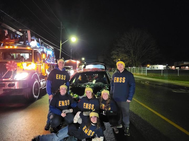 ENSSonline's tweet photo. East Northumberland’s Student Government participated in Brightons annual Santa Claus parade and had a great time! https://t.co/aPOdGVXQHC