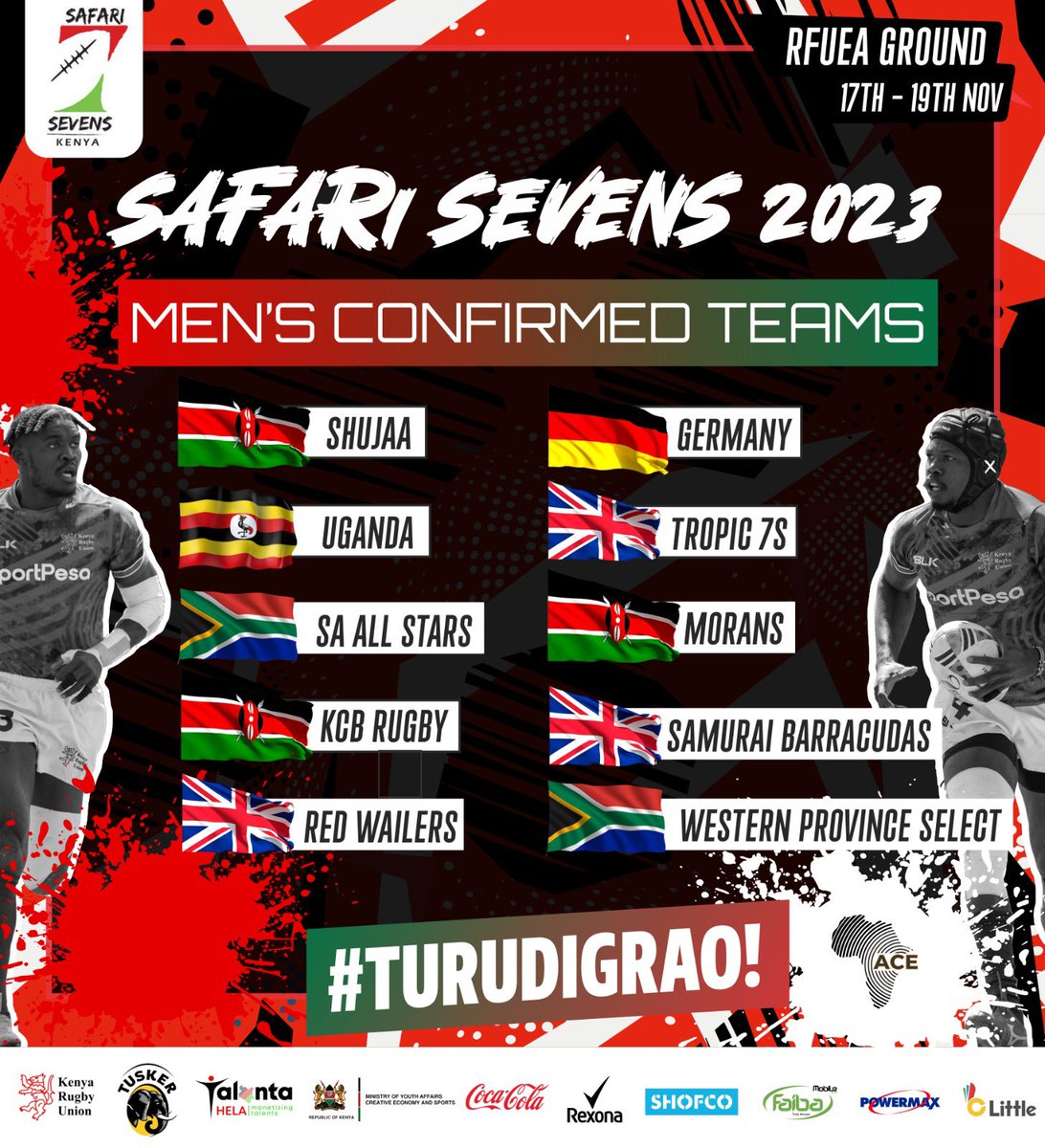 It’s a beautiful and sunny 😎 day for some good rugby 🏉 action ⚡️The first matches kick off at 8:30am 💪 See you at the RFUEA Ground! <a href="/safarisevens/">#Safari7s</a> <a href="/OfficialKRU/">Kenya Rugby</a> <a href="/TuskerLager/">Tusker Kenya</a> <a href="/SamsungMobileKE/">Samsung Mobile Kenya</a> #TalantaHela #ACE #ACES ⚡️POWERED BY ACE⚡️ <a href="/AfricaCentric/">AfricaCentric Entertainment (ACE)</a>