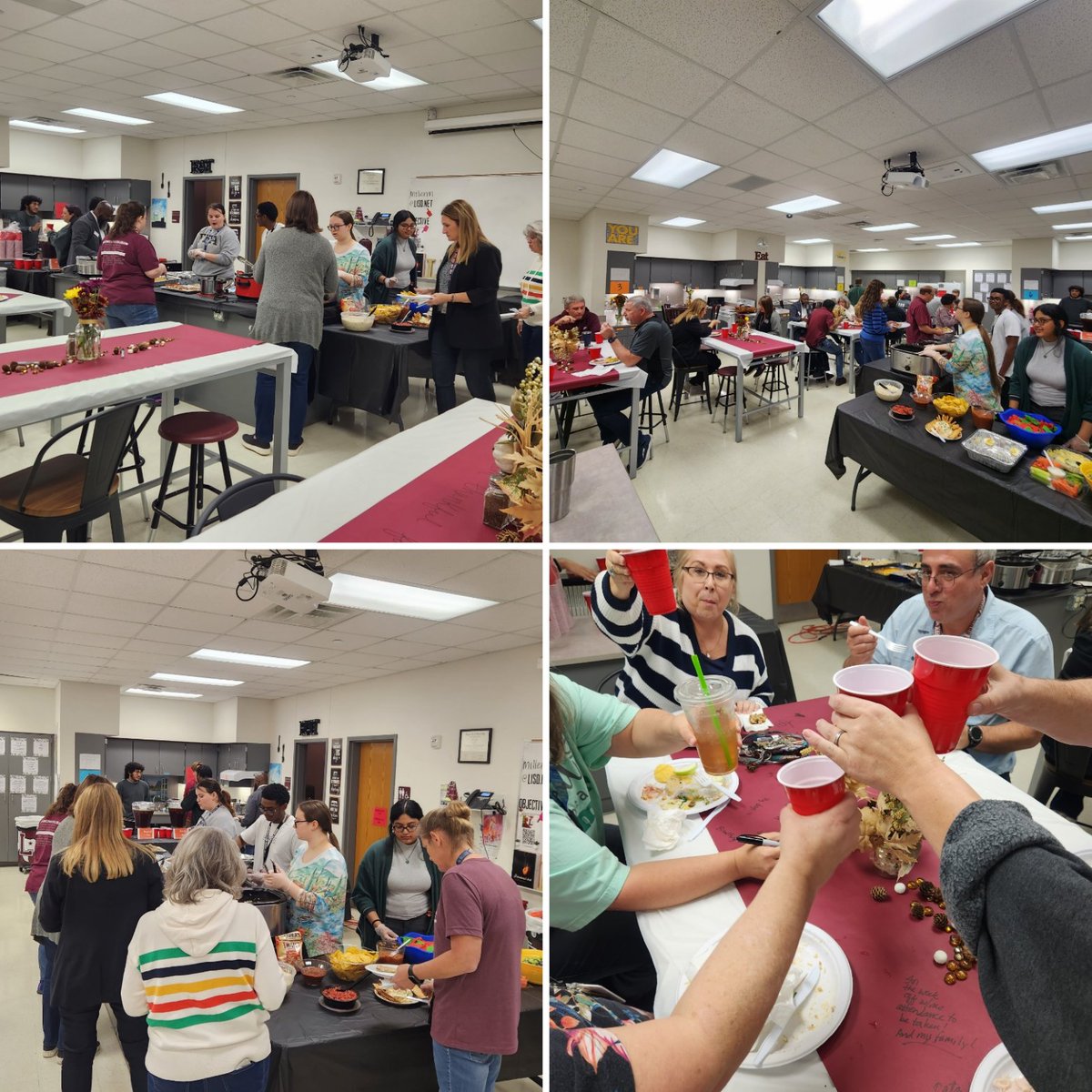 BGreenlhs's tweet photo. I am thankful for...
This amazing school, incredible colleagues to call family, and a delicious way to kick off the holiday break. Our #LHSFCS team knocked it out of the park today with the Annual Potluck. And congrats to Ms. Nash, our raffle winner! @LewisvilleHS @lisdcte https://t.co/rHMdpa74l0