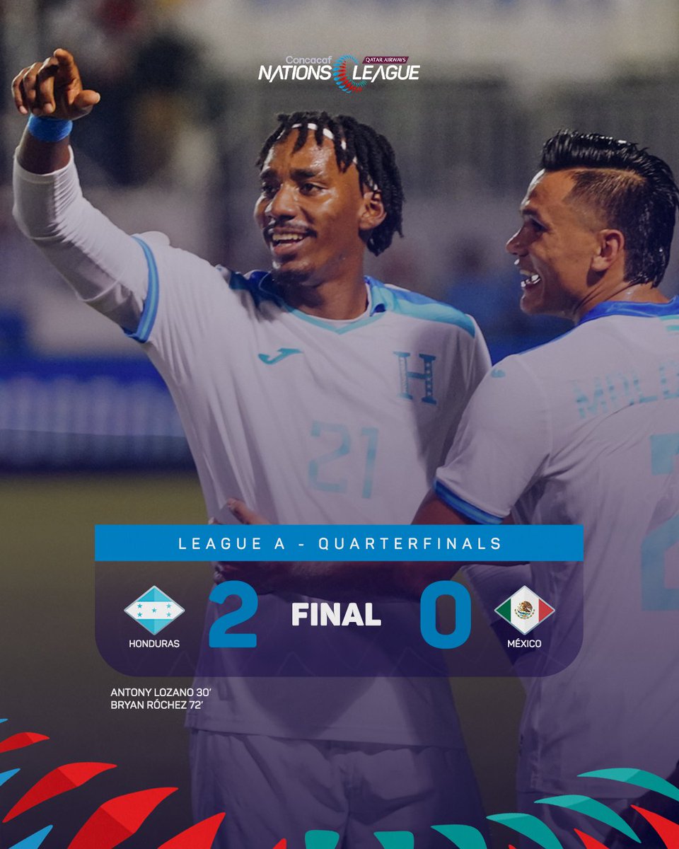 ¡Termina la ida de los Cuartos de Final de #CNL con victoria para @FenafuthOrg 🇭🇳! 🔚