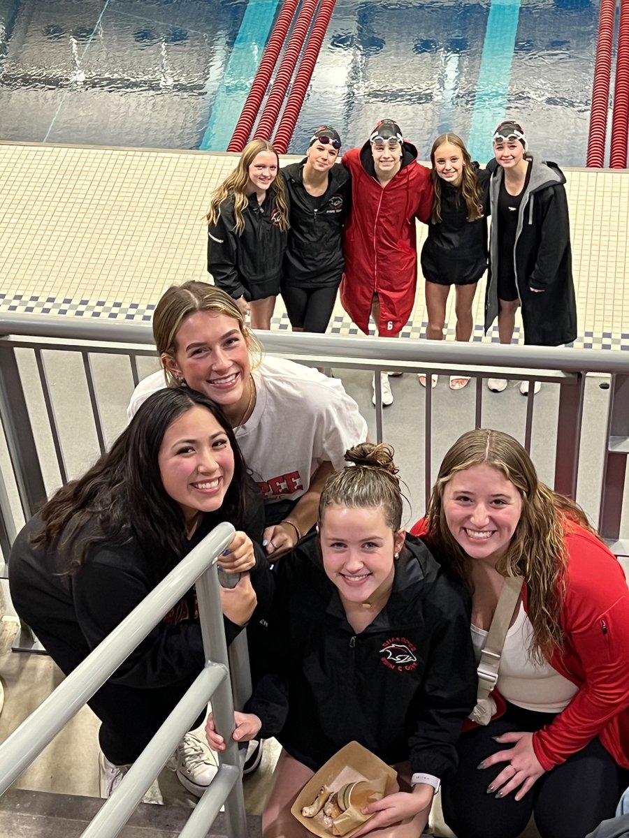 ShakoGirlsSwim's tweet photo. 👏🏼The Sabers had a great night of swimming at the 2023 Girls AA Swim &amp; Dive Championships!  ALL of the girls are back on Saturday to swim in finals!♥️🐾🖤

Tickets are purchased here: https://t.co/gXLzvopebS
Livestream: https://t.co/ew1lQFaLz6 https://t.co/QHkFPNToWT
