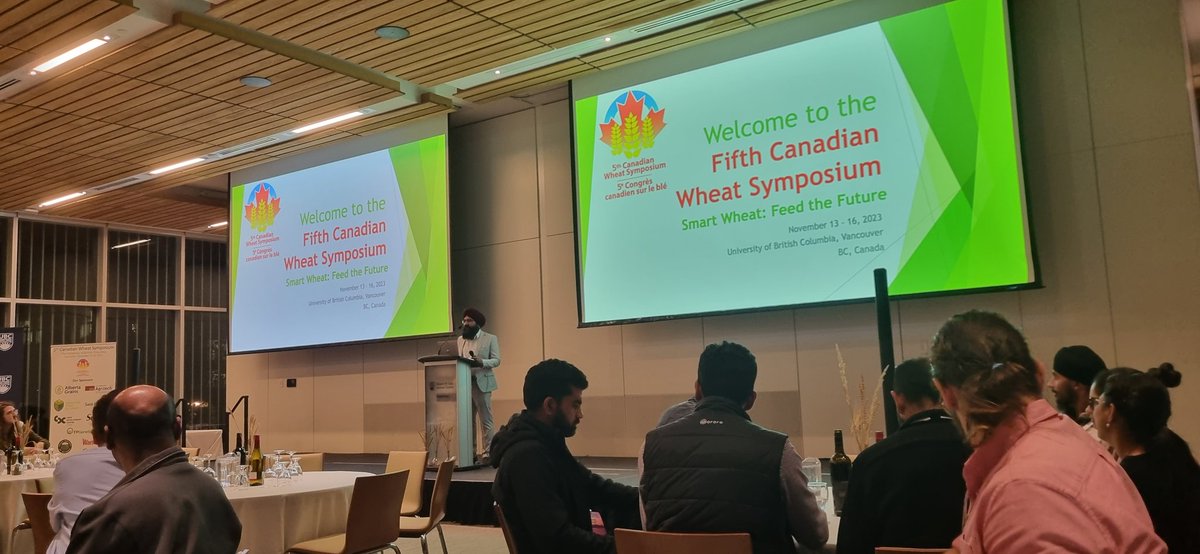 Happy to attended the 5th Canadian Wheat Symposium! @CWS2023 @UBC @CBL_UBC Great talks and inspiring people 
🤍🌾🌾🌾🤍