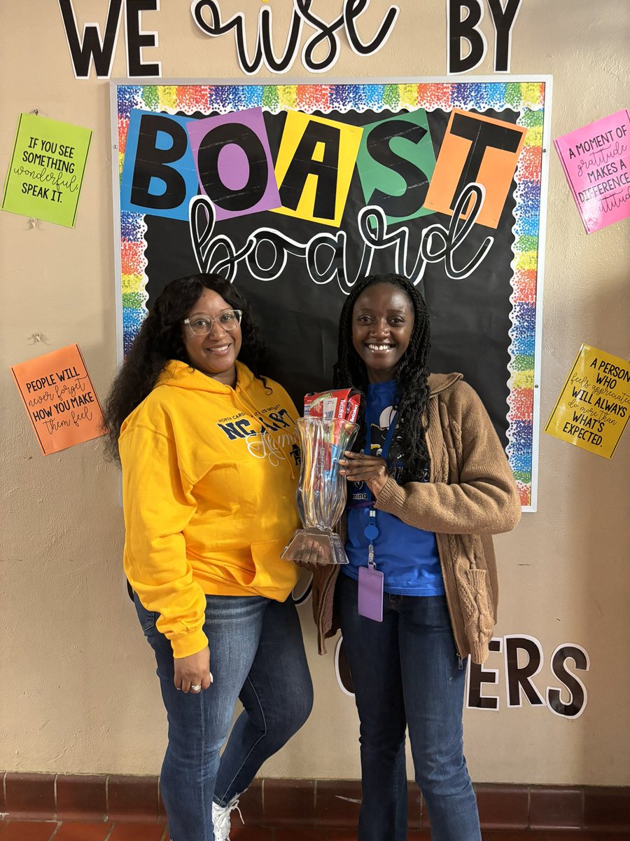 HGESchool's tweet photo. We recognized our Certified & Classified Staff Members of the month, Ms. Siaway and Mr. Mitchell. We appreciate all that you do for our scholars.
#TheresMoreWithMPS
#TeamingUpForExcellence
#Operation73
@QuantinaSides @MPSAL @SuptMJBrown https://t.co/3jiwk8Sc4k