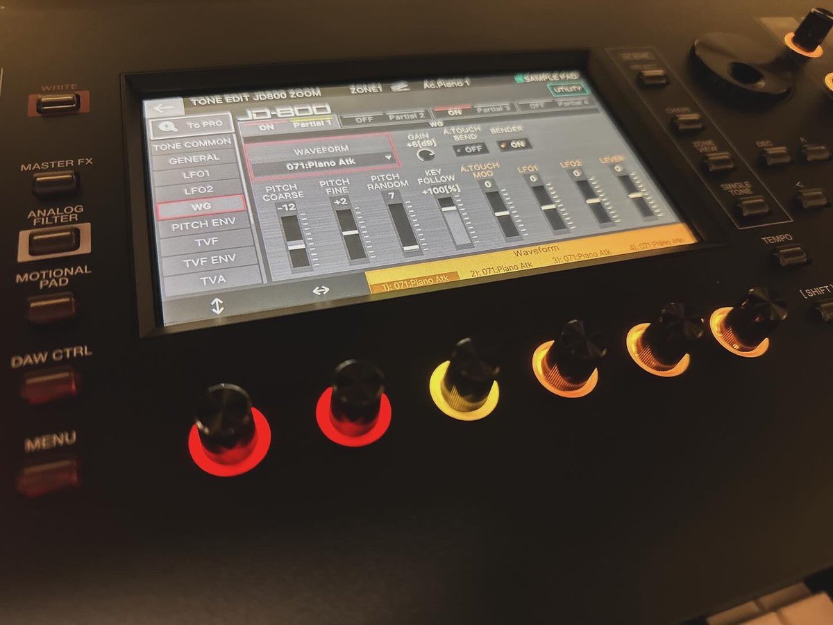 mayatty1982's tweet photo. テンション上がる仕様✨

#roland #MyRoland #fantom6 #roland_fantom #synthesizer https://t.co/Pm2NWDOqta