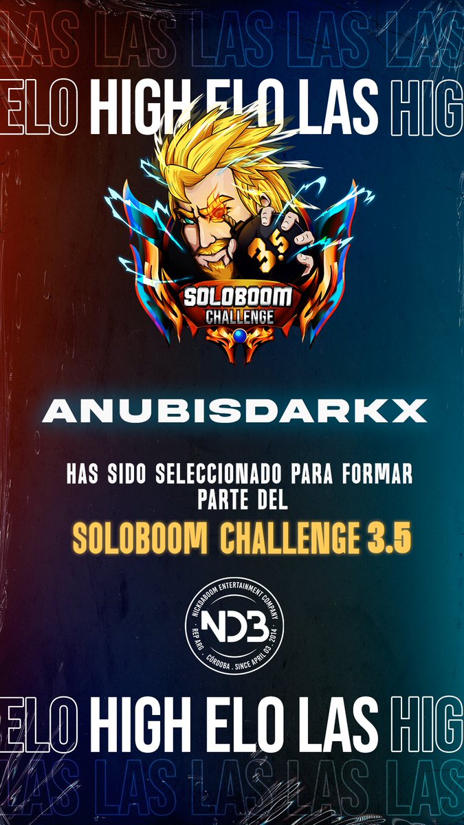 AnubisDark confirmado para el SoloBoomChallenge 3.5

Tengo 1 día para elegir el nombre para la competencia, NECESITO AYUDA