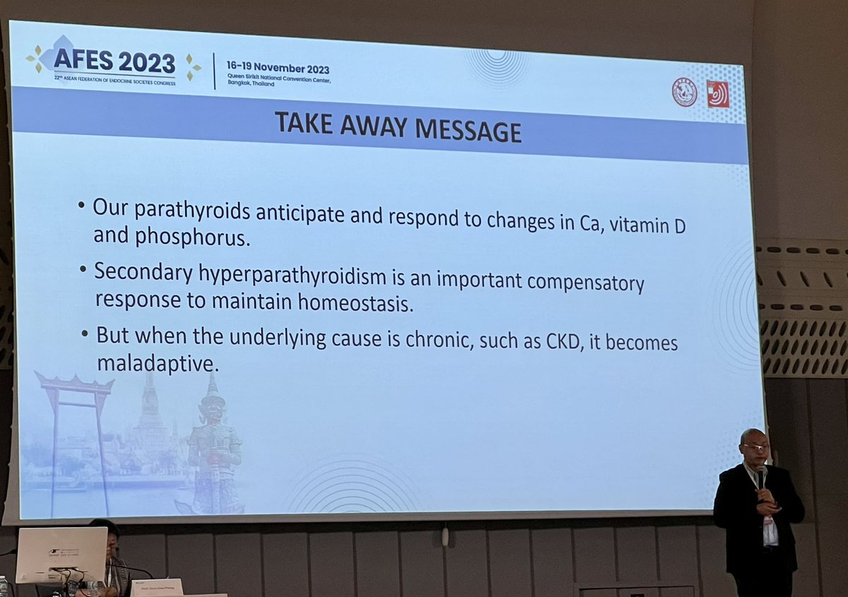 Take Away messages:  Management of Secondary Hyperparathyroidism. # AFES # UPCM