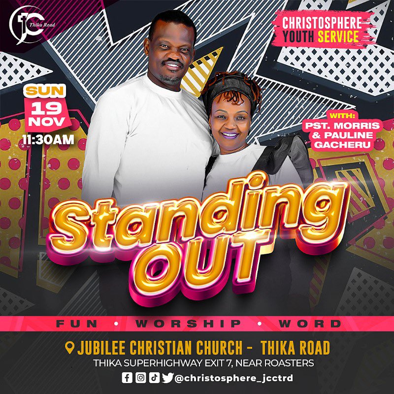 JccThikaRd's tweet photo. Join our Youth service every Sunday at 11:30am following the main service. We continue with the theme of 'Standing Out,' promising a profound impact. We look forward to seeing you there!
#WePreachChrist
#Youthservice
#Christosphere https://t.co/5DUksDlWeR