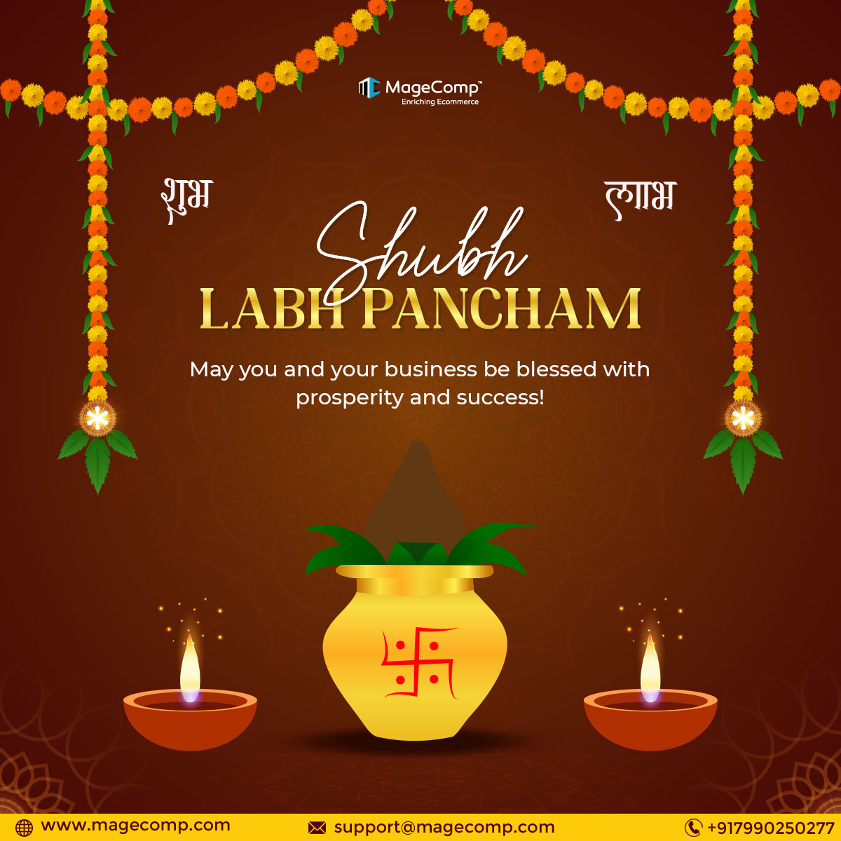 theMageComp's tweet photo. Wishing you success and happiness in your new journey. Shubh Labh Panchami to you!

#labhpancham #labh #shubhlabh #pancham #labhpancham2023 #indian #festivals #indianfestivals #indianfestivals2023 #labhpanchamwishes #labhpanchamstatus #labhpanchamday #labhpanchamspecial https://t.co/scBK91S26v