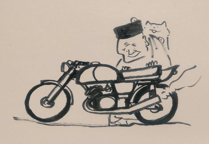「hat motorcycle」 illustration images(Latest)