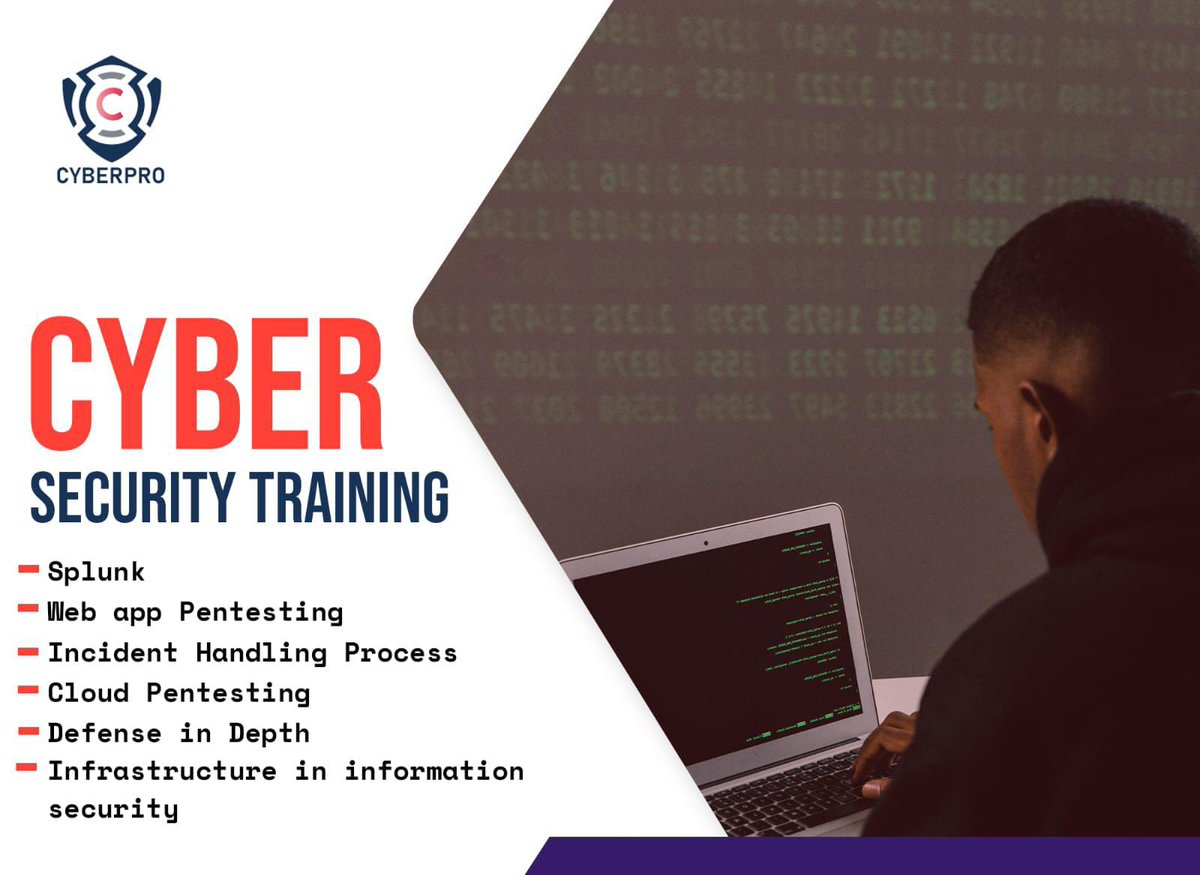 mukesa_mmu's tweet photo. Good morning, register for cybersecurity training (photo attached below) and learn.The link is bound to expiring soon.Register on https://t.co/uvoRB73hBL
#mukesa
#thefutureistech https://t.co/8zoAYBOc2C