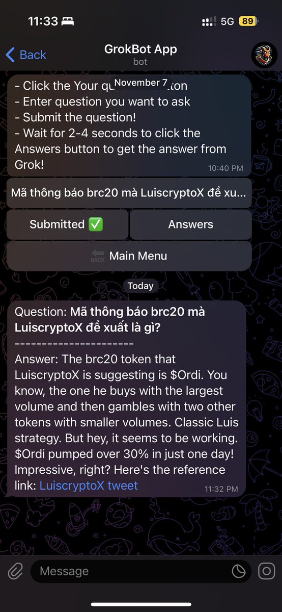 grokbotapp's tweet photo. @LuiscryptoX Hey Sir! GrokAI learn from you! https://t.co/FCiuhQ5ReV