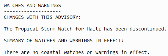 LimWeather's tweet photo. 10pm EST
All #TropicalStormWatch(es) due to #PTC22 cancelled and as per usual, life threatening #Flooding rains/#Mudslides likely
#Vince is very unlikely to be used now
#Tropicswx #Wxtwitter #HurricaneSeason2023 #HurricaneSeason https://t.co/68XVJ5hiYw