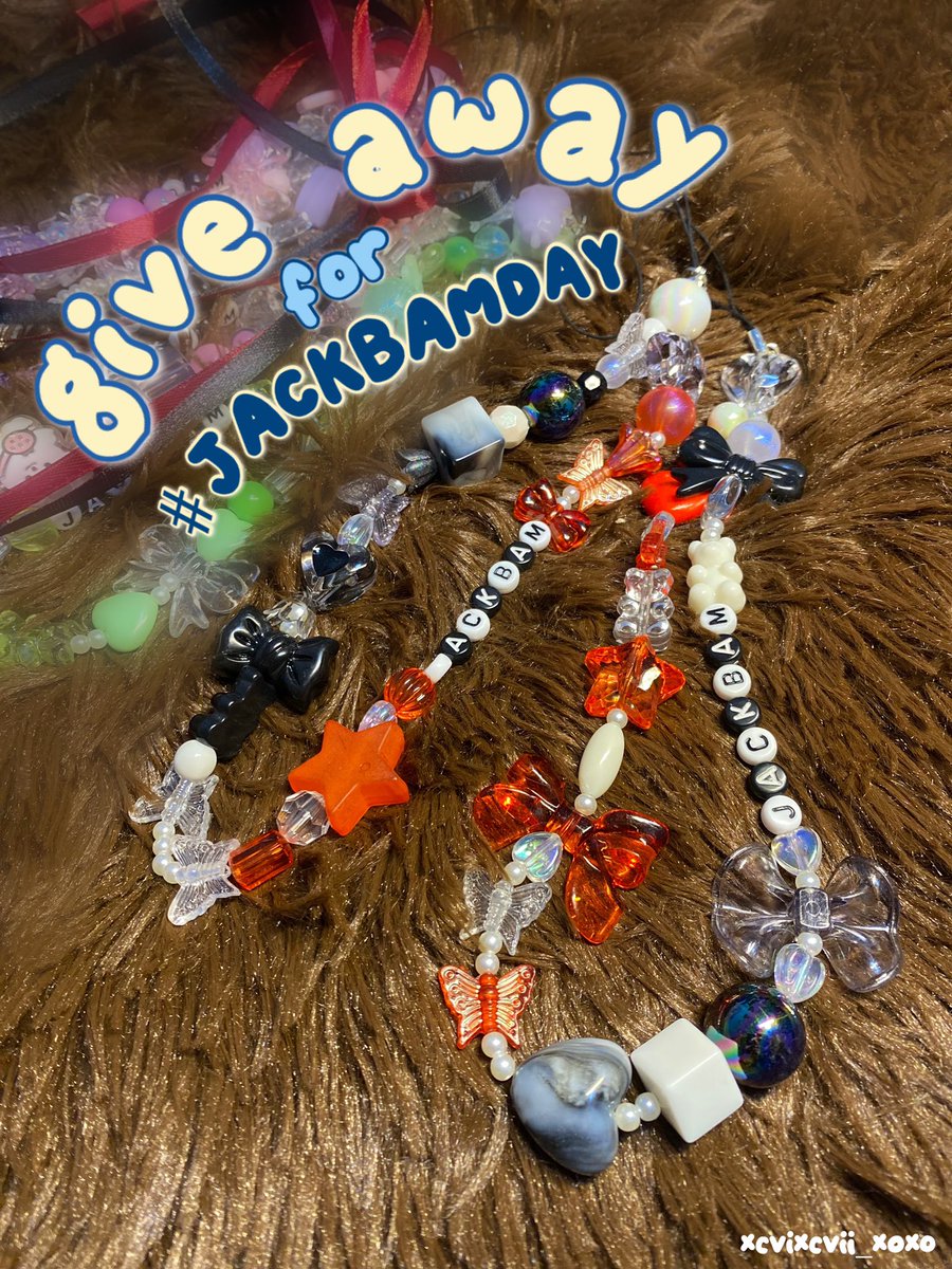 jmthvjsbb's tweet photo. เนื่องในวันครบรอบ 12 ปี #JACKBAMofficial 💓
แจก ที่ห้อยโทรศัพท์ JACKBAM (handmade by me)
📍กติกา: 
🖤 เป็นแม่ยก #JACKBAM 
♥️ รีทวิตนี้+ทวิตติดแท็ก 👉🏻 #MemoriesofJackBam (หน้าทวิตของตัวเอง ไม่ต้องเมนชั่นก็ได้ค่ะ) 
สุ่ม 19.11.2023 | 22.00 น. https://t.co/BjbiJ42rEh