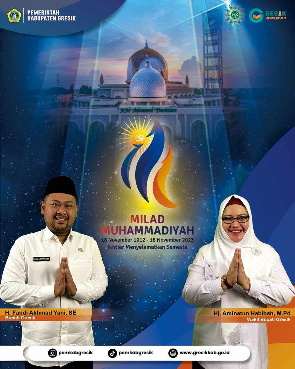 Selamat Milad Persyarikatan Muhammadiyah Ke 111 (18 November 1912 - 18 November 2023)

Islam Agamaku, Muhammadiyah Gerakanku

Semoga semangat dakwah dan ketaqwaan yang dikobarkan oleh KH Ahmad Dahlan terus hidup dalam ikhtiyar menerangi alam semesta