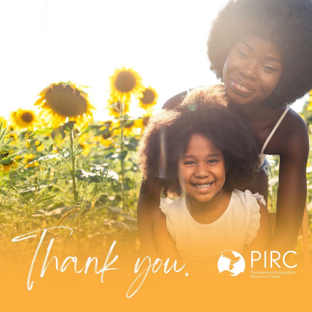 PIRCforjustice's tweet photo. Today, you showed your support of immigrants. You championed immigrant rights and support immigrants fighting for freedom, safety, and family unity.

Community, you are strong. We look forward to doing amazing things with your support. We cannot thank you enough! 
#ExtraGive https://t.co/FZbZ4HSQ2G