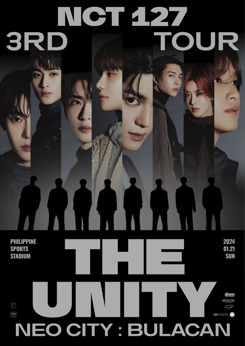NCT 127 3RD TOUR ‘NEO CITY : BULACAN - THE UNITY’

〖 PHILIPPINE SPORTS STADIUM 〗
➫2024.01.21(SUN) - 6:30PM (PHT)

#NCT127 #NEOCITY
#NEOCITY_THE_UNITY
#NCT127_NEOCITY_THE_UNITY
#NEOCITY_THE_UNITY_BULACAN