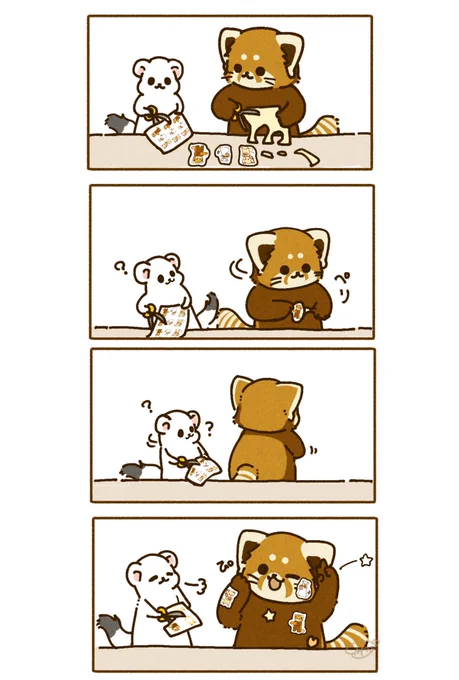 ステッカーちょきちょきしてるฅ•ω•ฅ✂︎ 