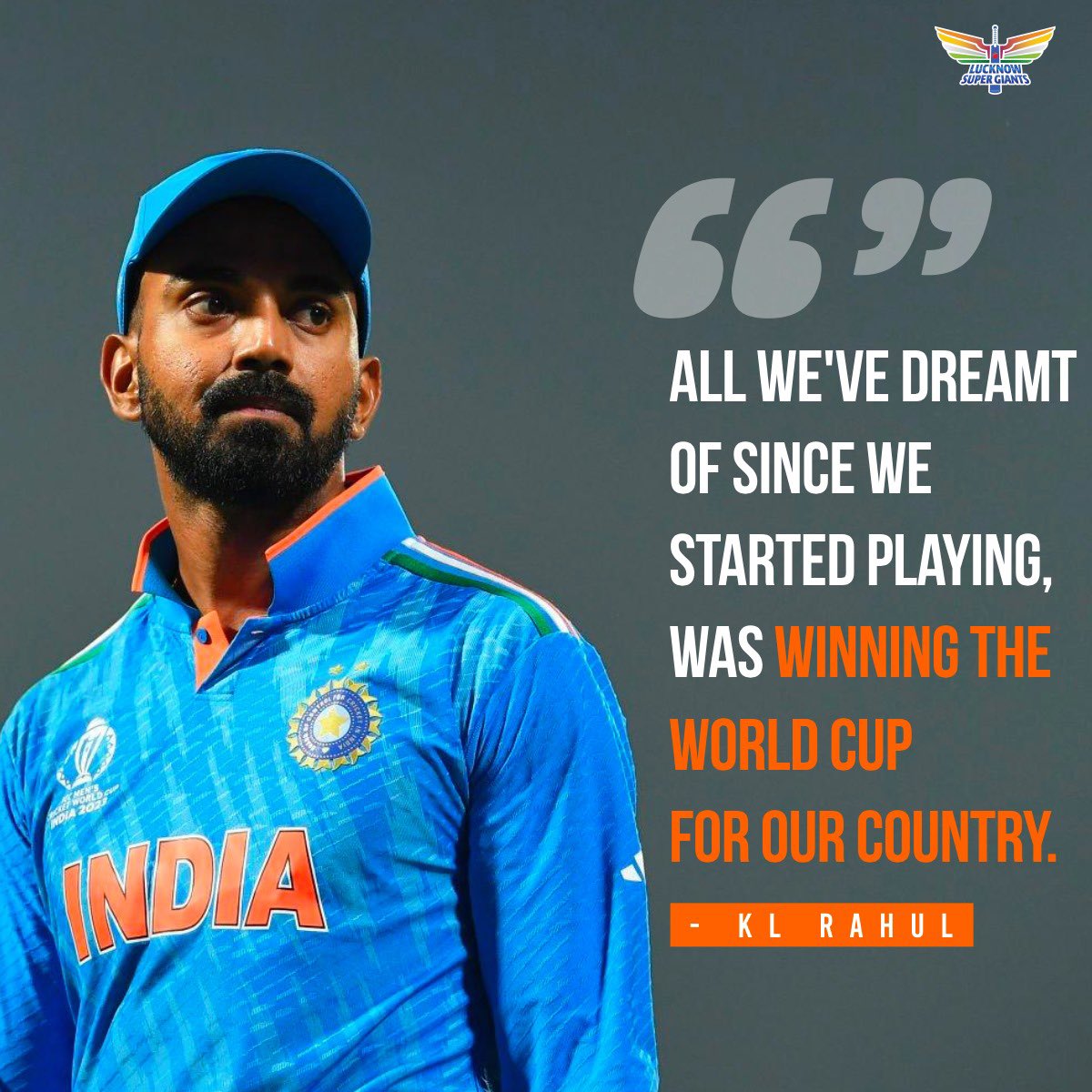 LucknowIPL's tweet photo. One step away from the dream. 🇮🇳 https://t.co/y6oCd0EoD6