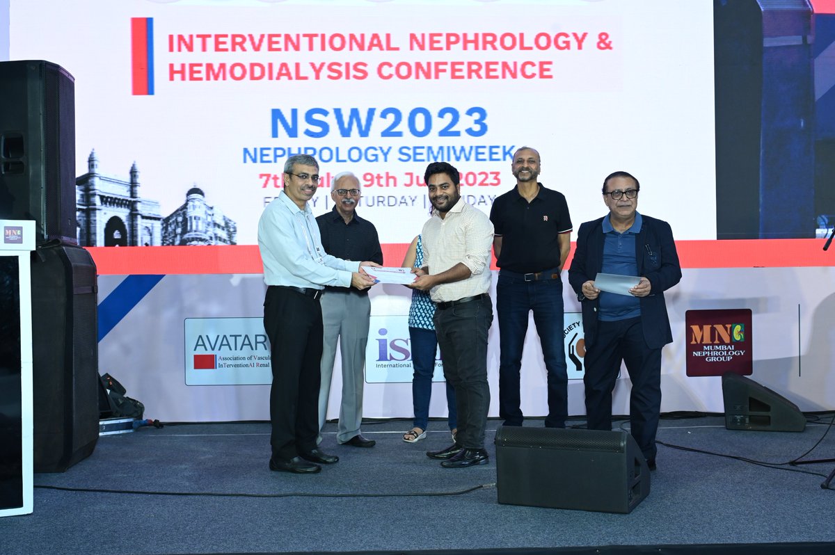 Glimpse of #NSW2023 Awarded for #posters Presentation awardee for #hemodialysis & #Vascularaccess