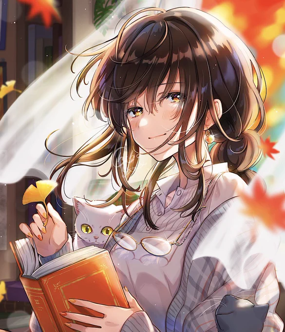 猫と読書の秋 [再掲]#創作