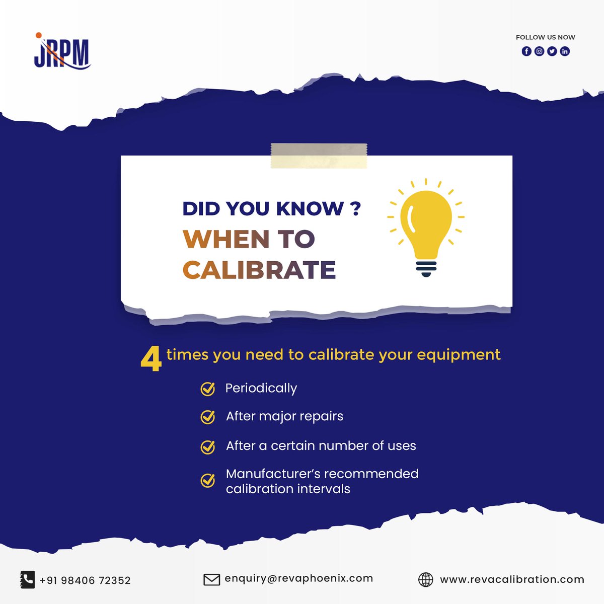 jrpmcalibration's tweet photo. Unlock the power of precision! Did you know when to calibrate?
#volume #dimension #force #largest #optical #thermal #mechanical #electrotechnical #training #calibrationofequipment #automotiveindustry #jrpmcalibration https://t.co/SbowdvJkdv