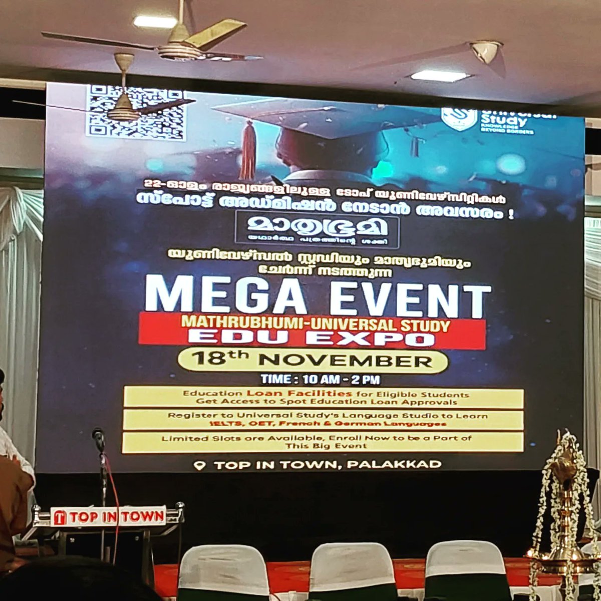 manojambat's tweet image. Why wait when you have the biggest opportunity of your life to make your dream come true knocking at your door. Attend Mathrubhumi- Universal Study Edu Expo at #topintown #universalstudy #MathrubhumiUniversalStudyEduExpo @Padmeshsk