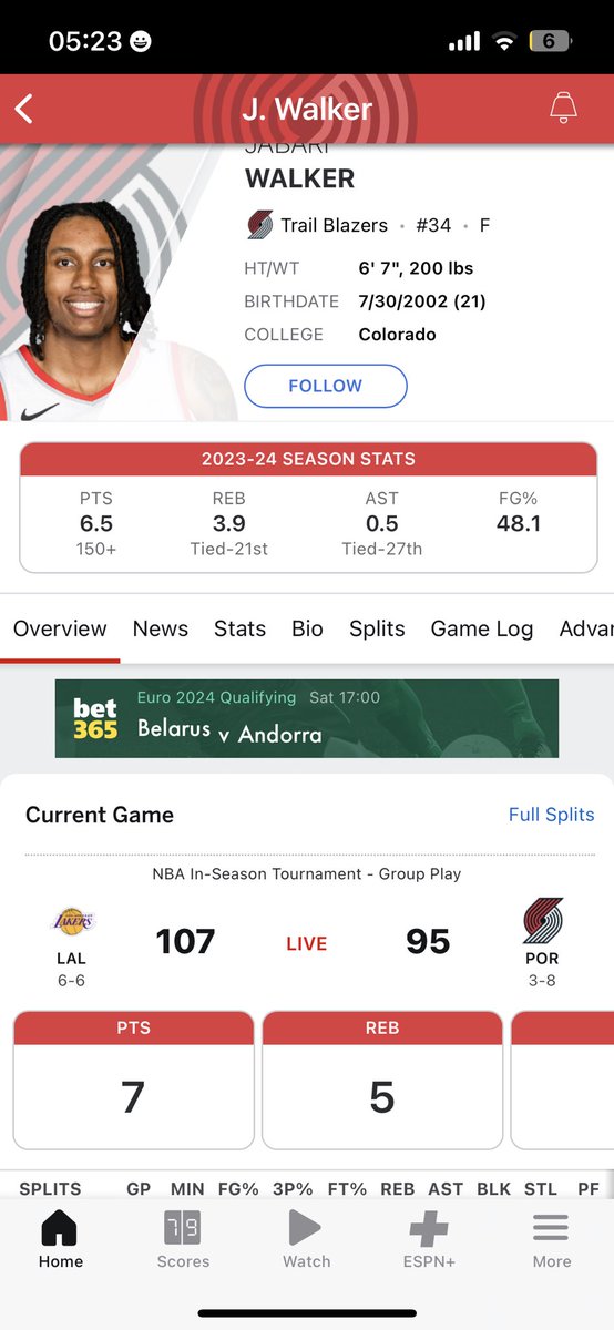 DempseyReece's tweet photo. @bet365 scored his 7th point after 2 free throws in third quarter but u don’t tick it so it ruins my cash what the hell????? https://t.co/GzpNATvsXC