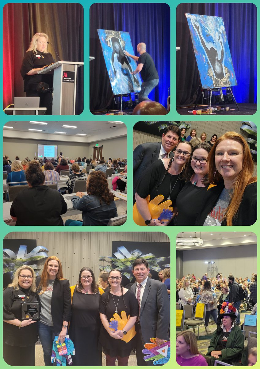 TAEA '23 has been awesome, we got our 5 year District of Distinction award, and a BIG thank you to Dr. Roger Brown for joining us to receive it and support us! @TXarted @HumbleISD_SCHS @VisualArtHumble @HumbleISD #HumbleISDartists #2023conference