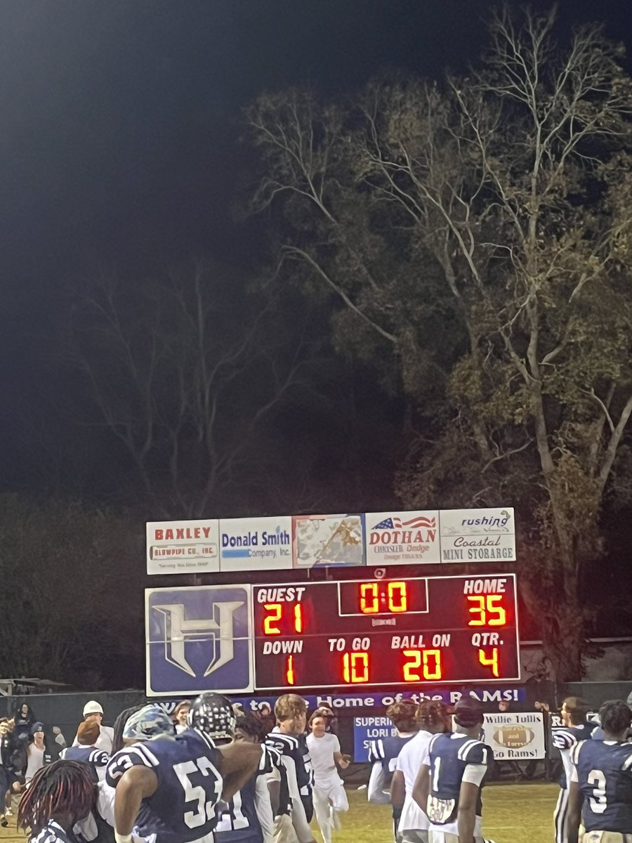 Headland 35 UMS Wright 21 I been saying all year we have some special guys on this team.