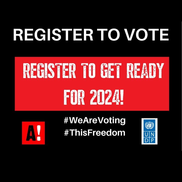 Today is the day. Let's register to vote.
#WeAreVoting #ThisFreedom