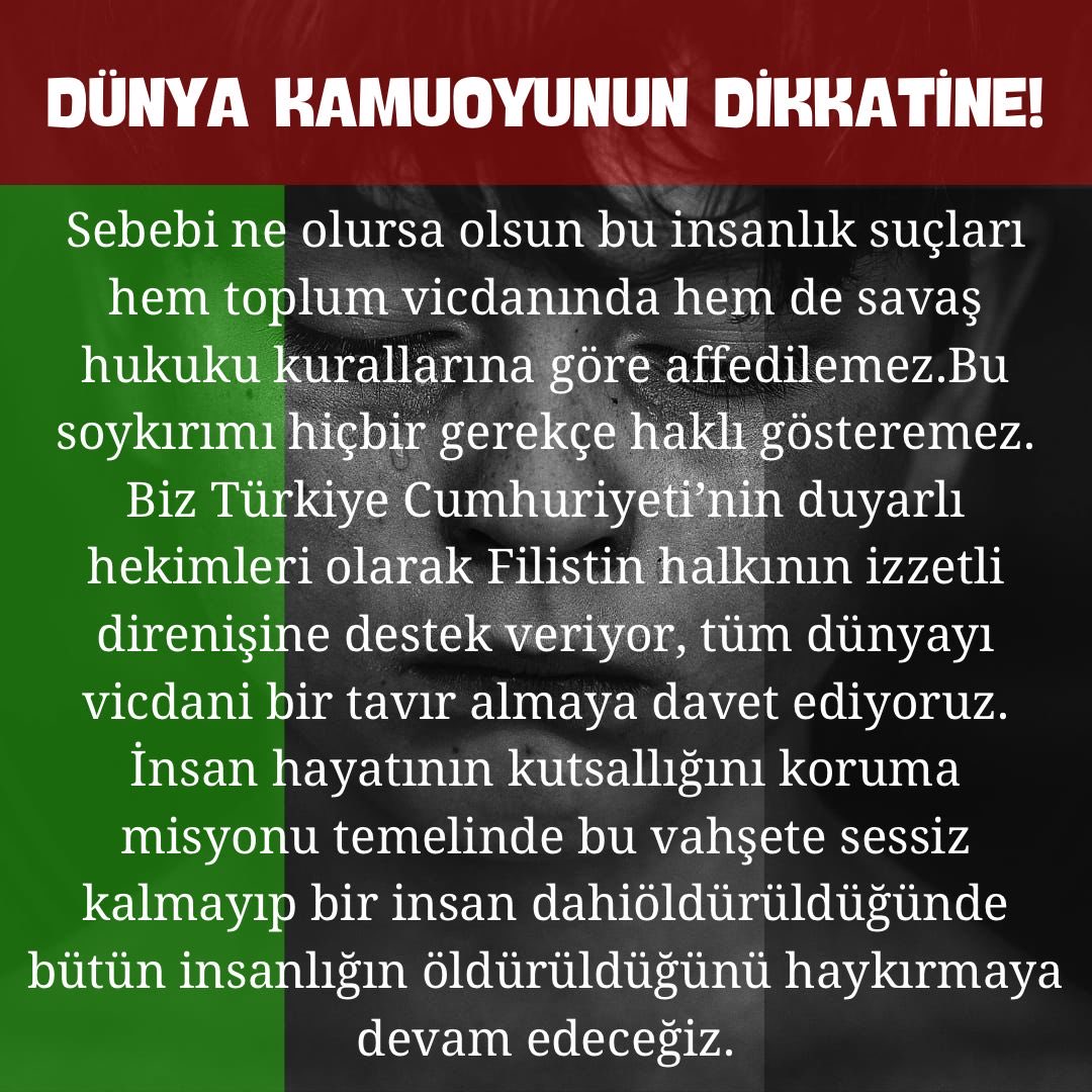 HTurkcapar's tweet photo. Binlerce meslektaşımızın, doktorun, insanın ve vicdanın ortak sesi #doctorsstandwithpalestine https://t.co/EJHOXMarzW