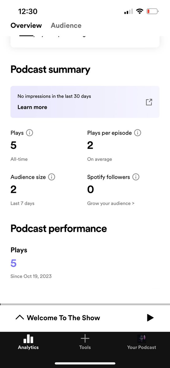 CommTrafficPod's tweet image. 5 plays on my first day and i’m forever grateful✅✅✅✅✅ New Episode Coming Out 5pm Est Fri. Nov 24th Tune In🚨🚨 #podcast #Podcastandchillwithmacg  #podcasts #ContentCreator #BlackFriday