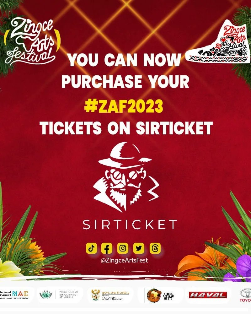 ZingceArtsFest's tweet image. 🚨 ATTENTION ATTENTION 🚨

You can now purchase your #ZAF2023 tickets on #Sirtickets_za 🔥💯

Striving to make your life and #ZAF2023 experience as easy as possible.

🎨🖍️🪘🥁🎺🎛️🎙️🪗🪈🧵🎭