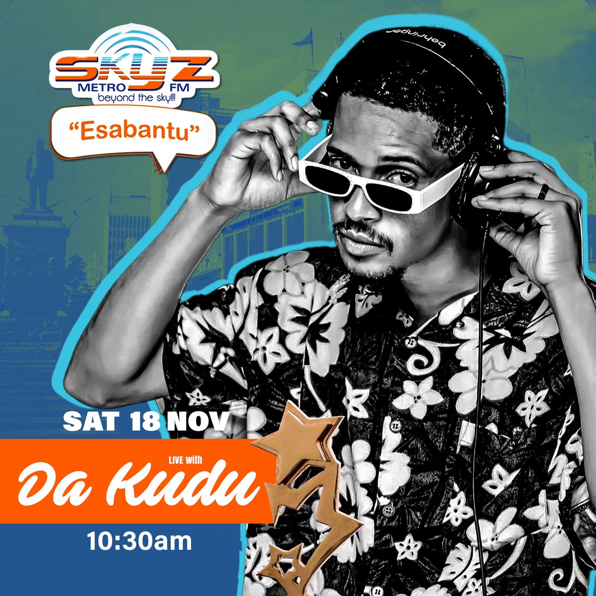 da_kudu's tweet photo. Catch me today on Sigiya nge local on @SkyzMetroFM  as we discuss the best newcomer nominees @BulawayoArtsAwards this year 🫡🔥🔥🫡 https://t.co/E9hmxpKGtG