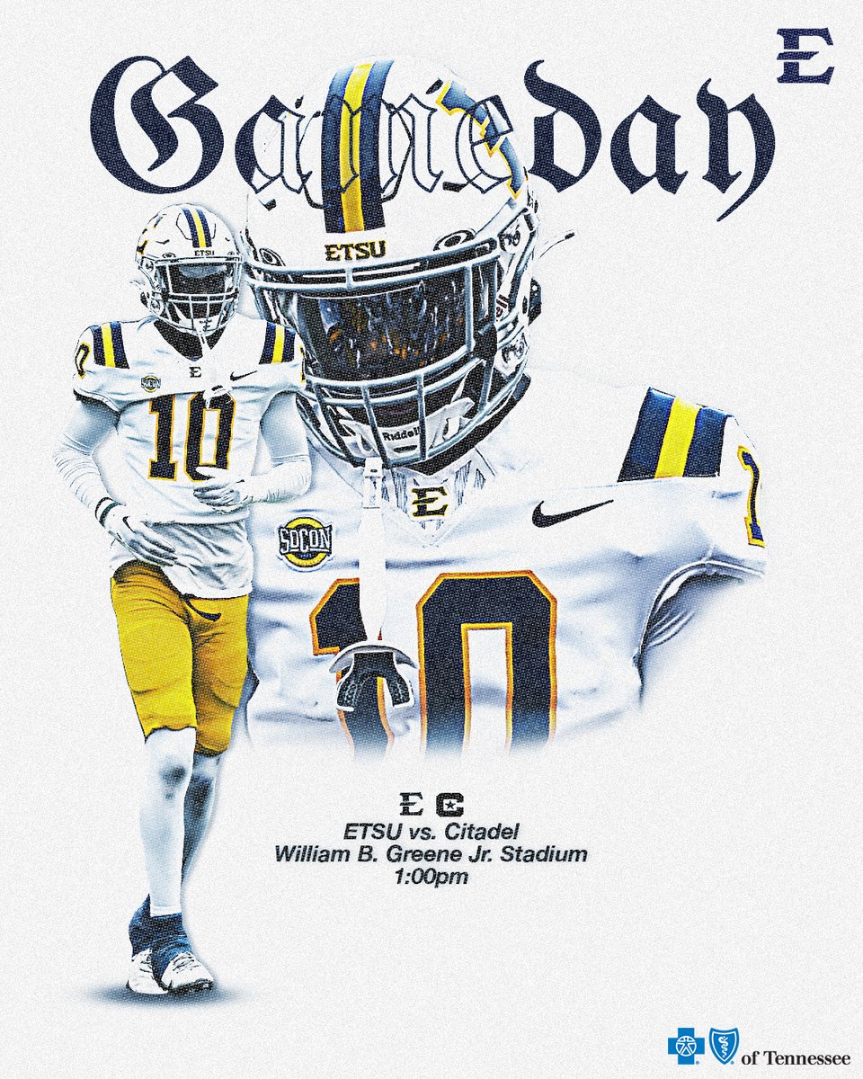 𝙂𝙖𝙢𝙚𝙙𝙖𝙮 𝙖𝙩 𝙂𝙧𝙚𝙚𝙣𝙚 𝙎𝙩𝙖𝙙𝙞𝙪𝙢

🆚 The Citadel 
⌚️ 1p
🏟️ Greene Stadium 
📺 tinyurl.com/yjv7enh5
📻 tinyurl.com/4n297ac5
📈 tinyurl.com/2j6eh599
🎟️ tinyurl.com/bde3kj7r

#ETSUTough 🏴‍☠️