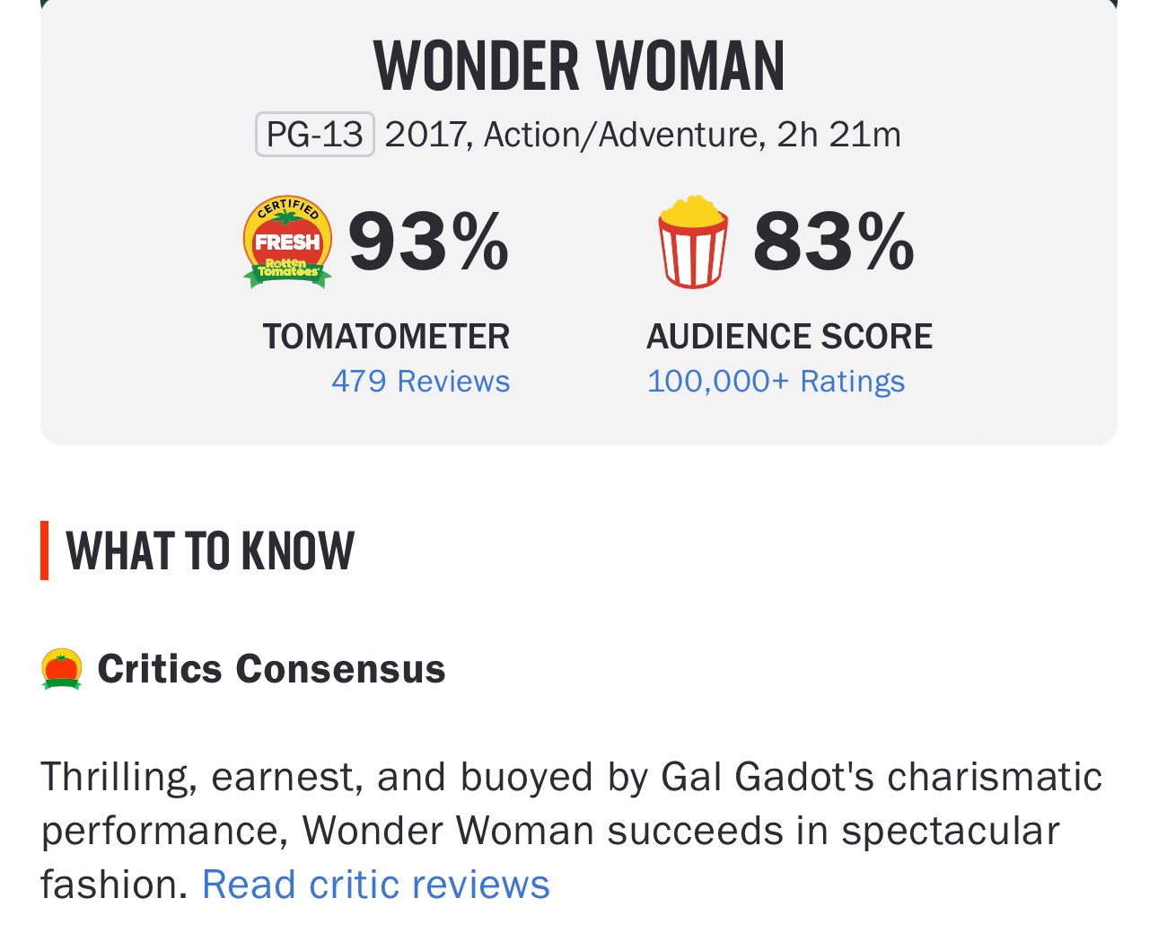 Wonder Woman” reviews: See what the critics are saying