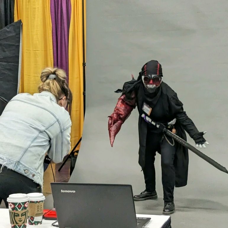 Got a photoshoot done today, it'll take a while to get done with, but that okay! #hankjwimbleton #madcom #madnesscombat #Kumoricon2023