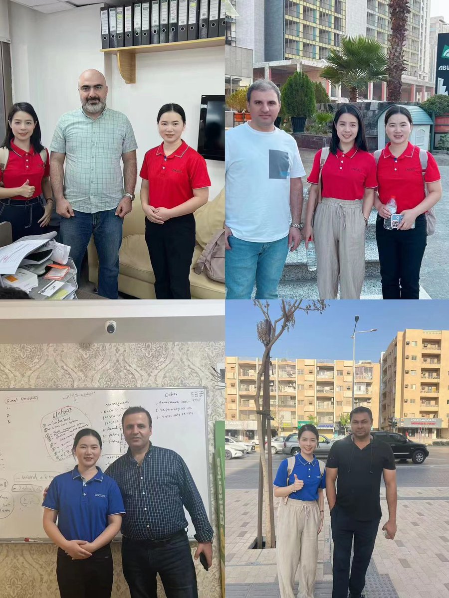 Amyguo71924207's tweet photo. During this Middle East trip, we witnessed numerous beautiful memories, friendly people and market feedback about our brand.
We are very grateful for each distributor’s trusting and support, you are the one make OSCOO brand more stronger and bigger.
Millions thanks https://t.co/J8SKdIRLZn