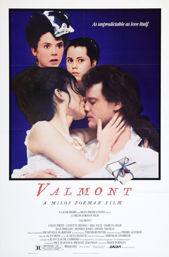 FilmNewsNos's tweet photo. 🎬MOVIE HISTORY: 34 years ago today, November 17, 1989, the movie ‘Valmont’ opened in theaters!
#ColinFirth #AnnetteBening #MegTilly #FairuzaBalk #SianPhillips #JeffreyJones #HenryThomas #FabiaDrake #TPMcKenna #IslaBlair #IanMcNeice #AletaMitchell #RonaldLacey #MilosForman https://t.co/YcaGC0vynZ